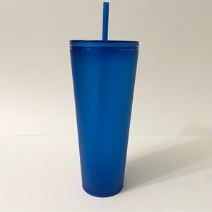 Starbucks Matte Royal Blue Velvet Soft Touch Venti 24 Oz Tumbler